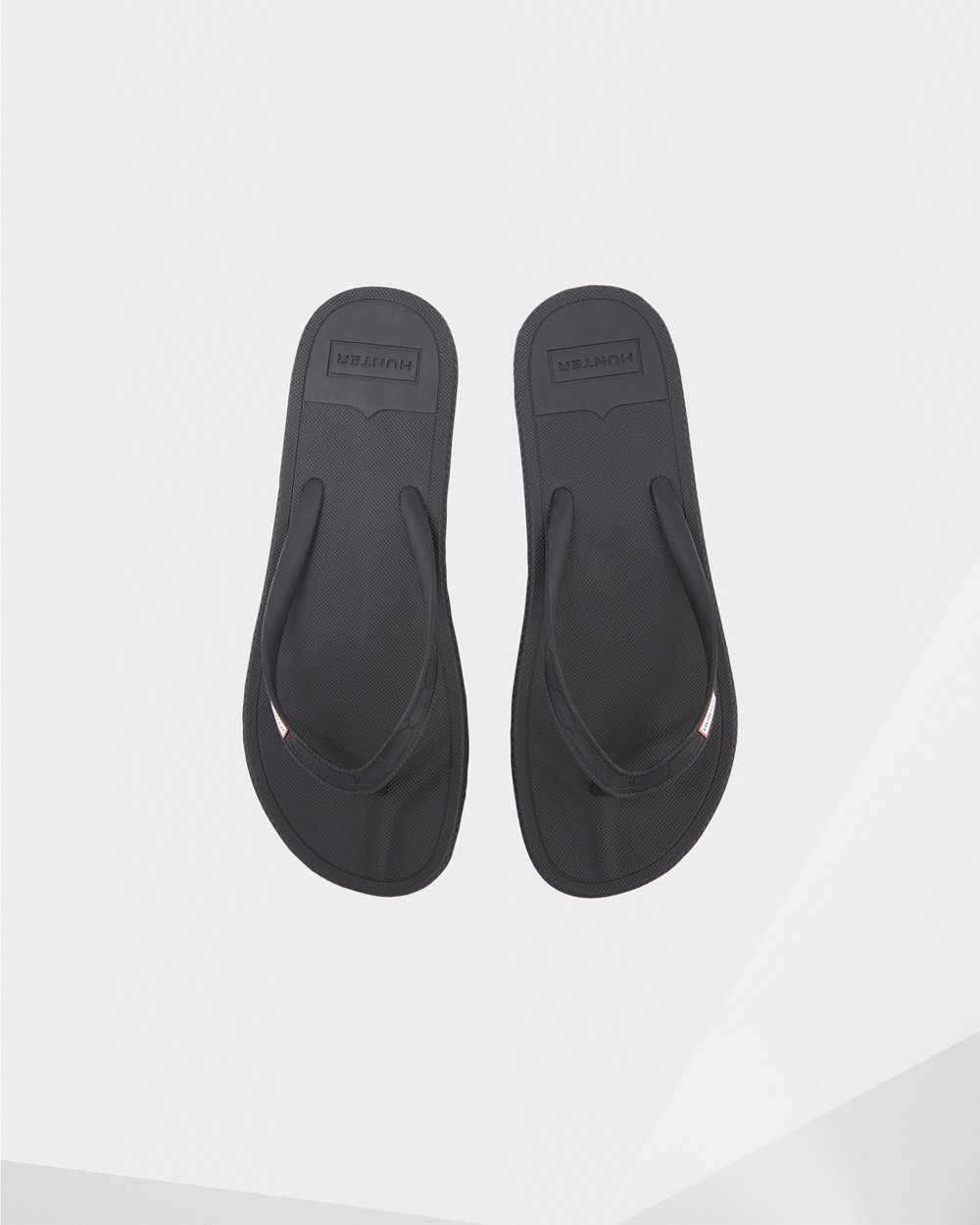 Hunter Original Flip Flops - Online Store Mens Black - DMPFWX853